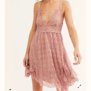 Free People Adella lace mini dress XS